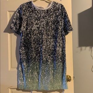 Oversized shirt dress